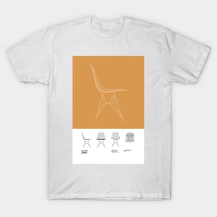 Eames DKR Chair Poster Mid Century Design - Minimal Design - Charles and Ray Eames T-Shirt